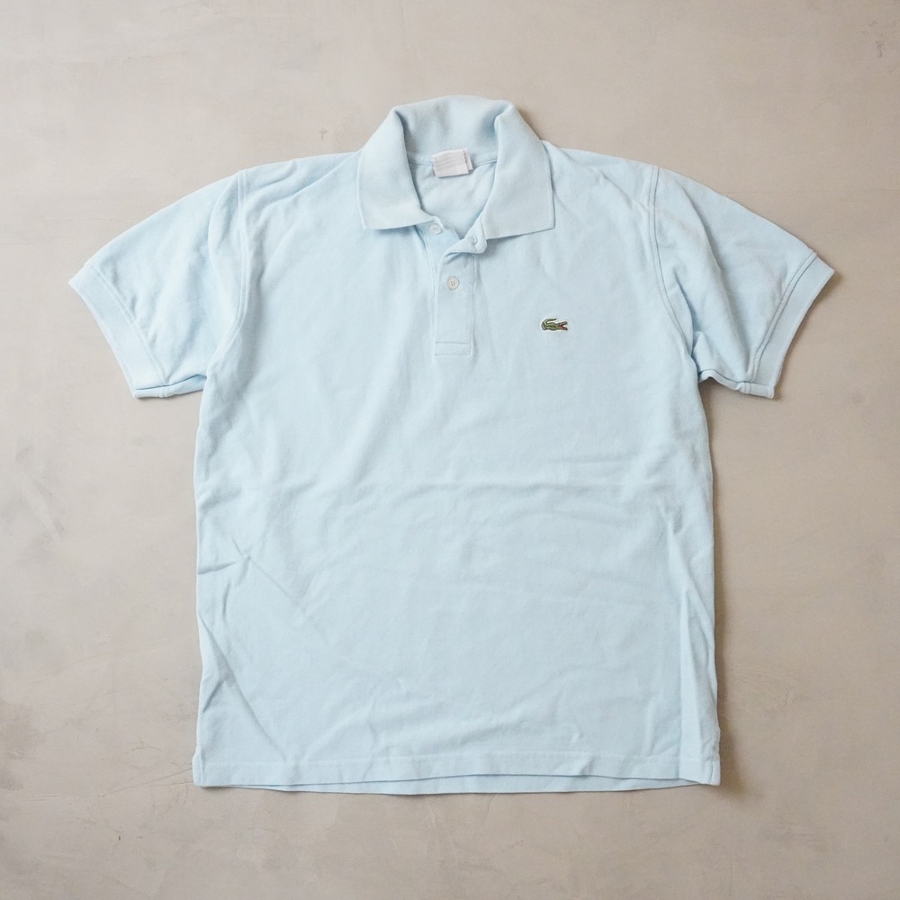 Lacoste Polo Shirt Mens 6 XL Light Blue Short Sleeve Pique Cotton Logo 5191L